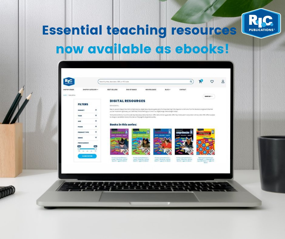 RICPublication1's tweet photo. As you prepare to return to your classroom, check out our extensive range of essential teaching resources that are now available in eBook format. Shop now👉https://t.co/Y7fhBgo0MU #backtoschoolSA #resources #ebooks #RICPublications #essentailmaterials https://t.co/ZFFiHxdwo7