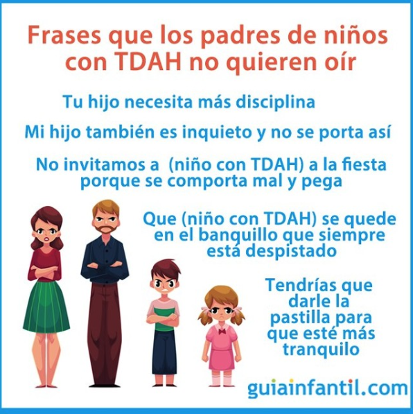 guiainfantil's tweet photo. Los padres de niños con TDAH escuchan algunos comentarios y frases, normalmente hechos desde el desconocimiento, que les lastiman y hieren. ¿Y si los evitamos?

https://t.co/mwXBsKeA8v #tdah #conectacontuhijo #hiperactividad https://t.co/dZZwWyKqv5