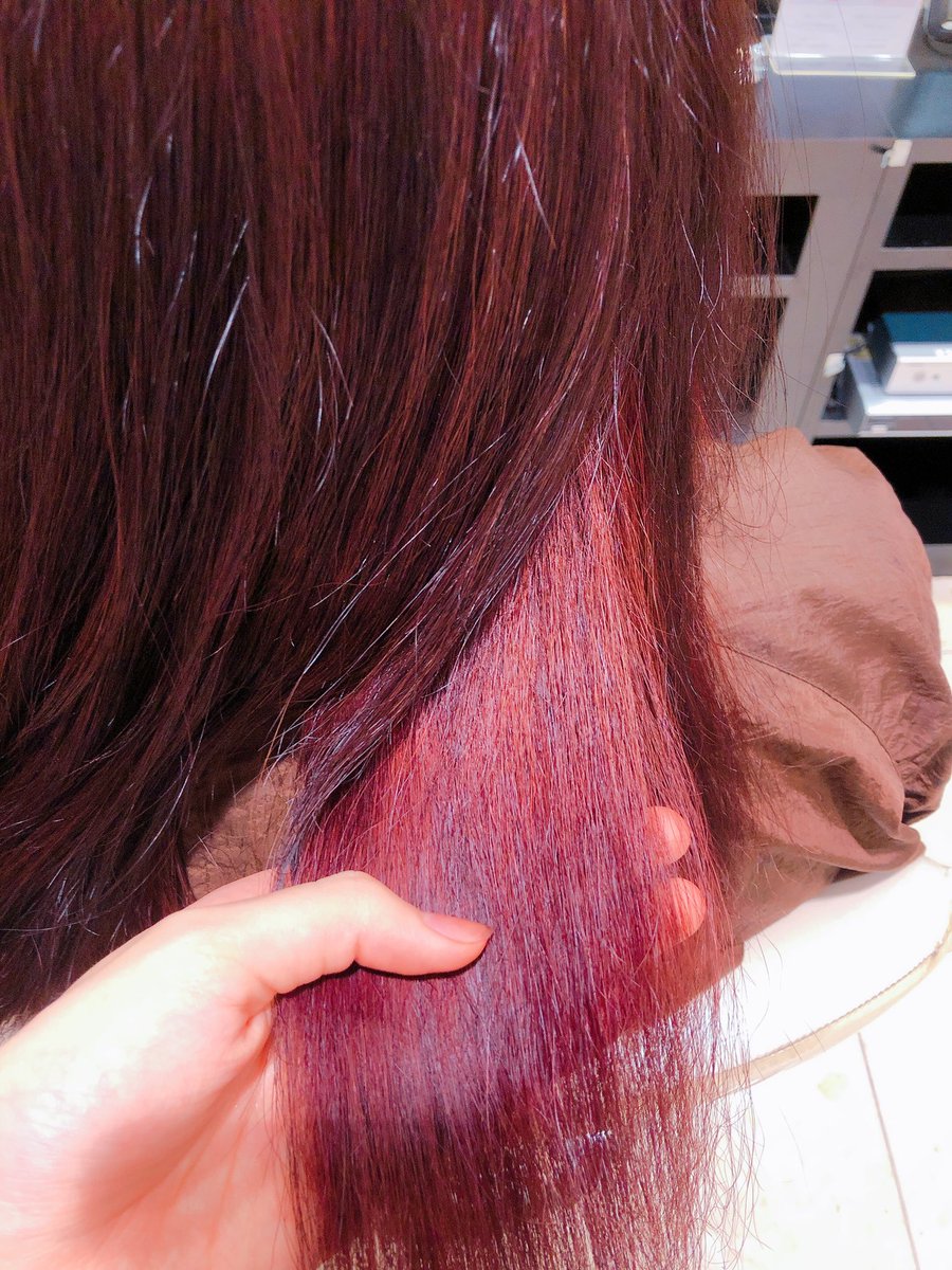 せりです ブリーチなしピンクブラウン プリンになってたのも直しました