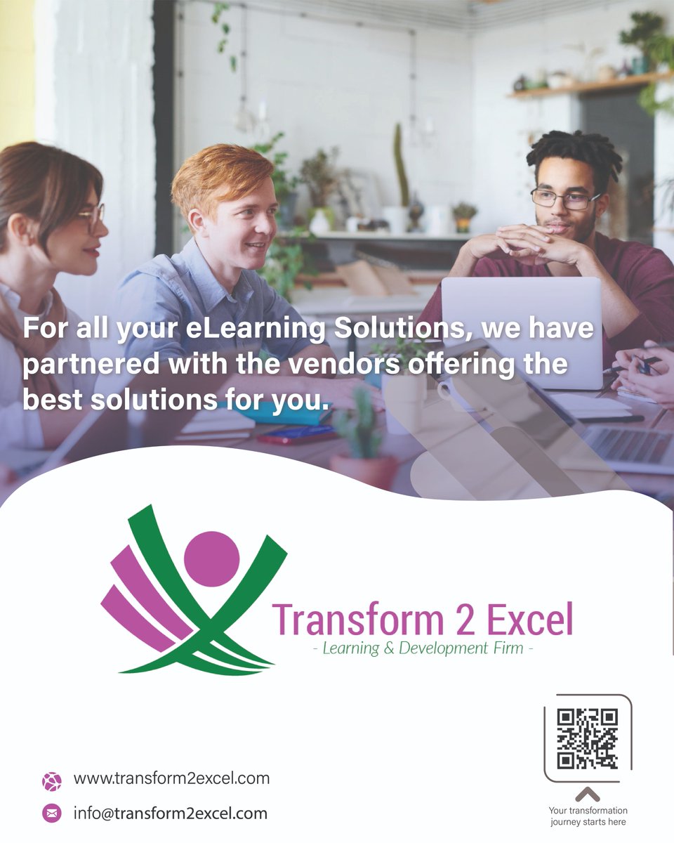 There are a lot of #eLearning #providers but not everyone will be the right fit for your org. We have done all the due diligence to identify the best providers. We will work with you each step of the way to ensure the product you get is exactly what you need. 
#CustomSolutions