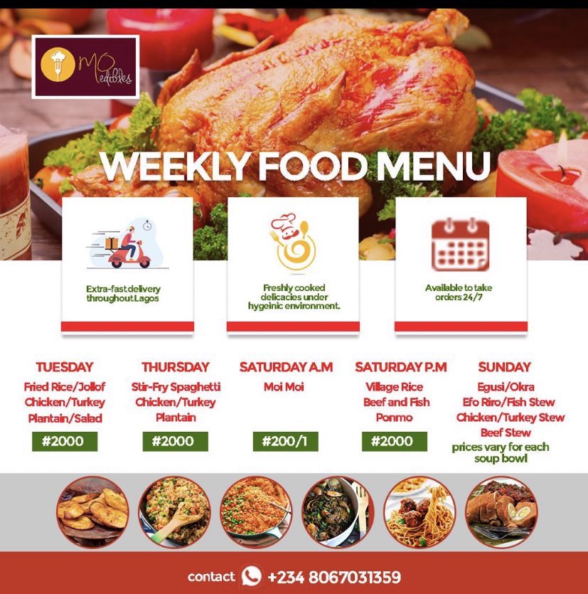 the_mo_edibles's tweet photo. @OgbeniDipo We are your food plug —- small chops, breakfast and lunch. We also have soup bowls at affordable prices. 

IG: the_mo_edibles

Delivery is within Lagos 

Kindly send a Dm🤗 https://t.co/LdYK0o6V07