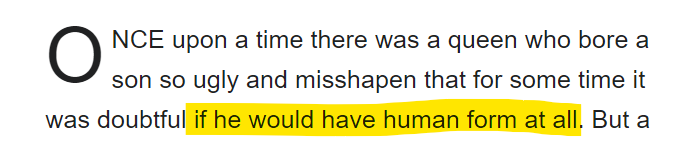 ok, at this point i'd say:- tale!ricky's tuft → riquet's mark being on his forehead- ppl doubting that tale!ricky has "human form at all" might be a connection with the devil... therefore magic in the eyes of myhk's religious circle