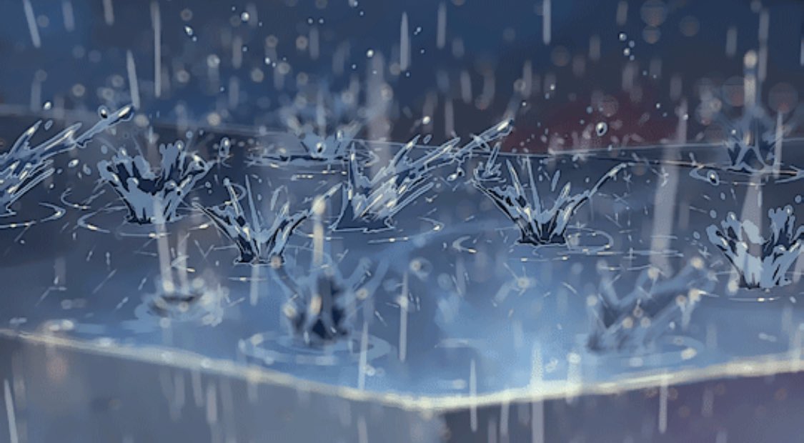 anime rain drops