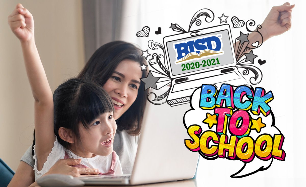 BirdvilleISD's tweet photo. BISD's first day of virtual school begins today, Monday, Aug. 24! Share your pictures with the BISD family with the hashtag #FirstDayofSchool2020 https://t.co/4ceMHtQv4e