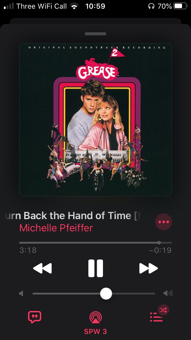 Perks of working from home. Get to listen to and sing along full volume, to the <a href="/grease2dotnet/">Grease2.net</a>  soundtrack. <a href="/brettgoldstein/">Brett Goldstein</a> -