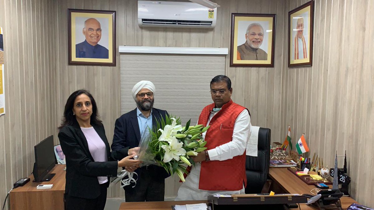 Honoured to meet Shri Faggan Singh Kulaste, Hon'ble Minister of State for Steel. Discussed potential for enhancing engagement between India and British Columbia, Canada.