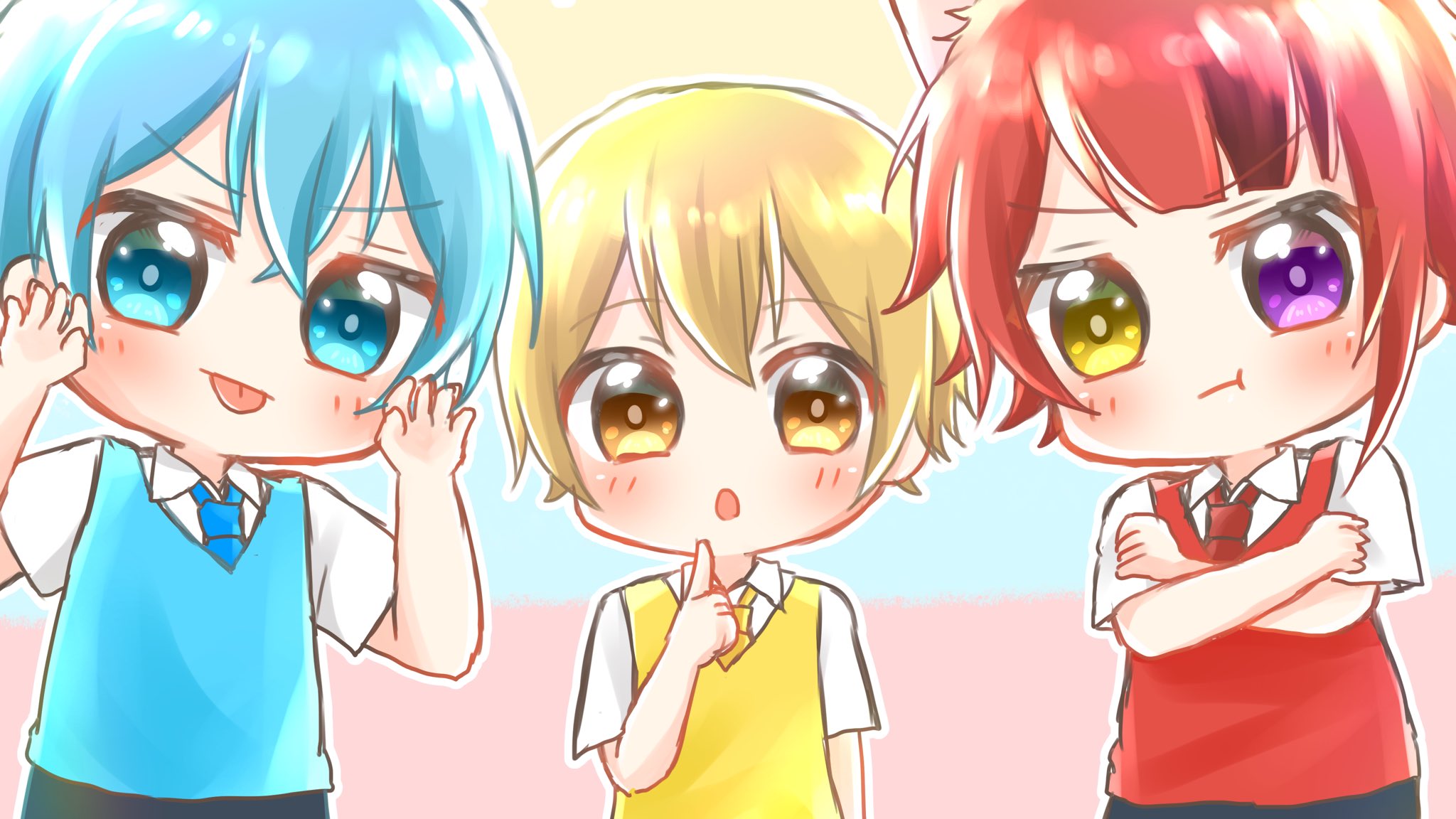 تويتر みっくしゅ على تويتر 昨日の信号機組のイラスト 文字なし わりとお気に入りです T Co Ymhzgkbuem