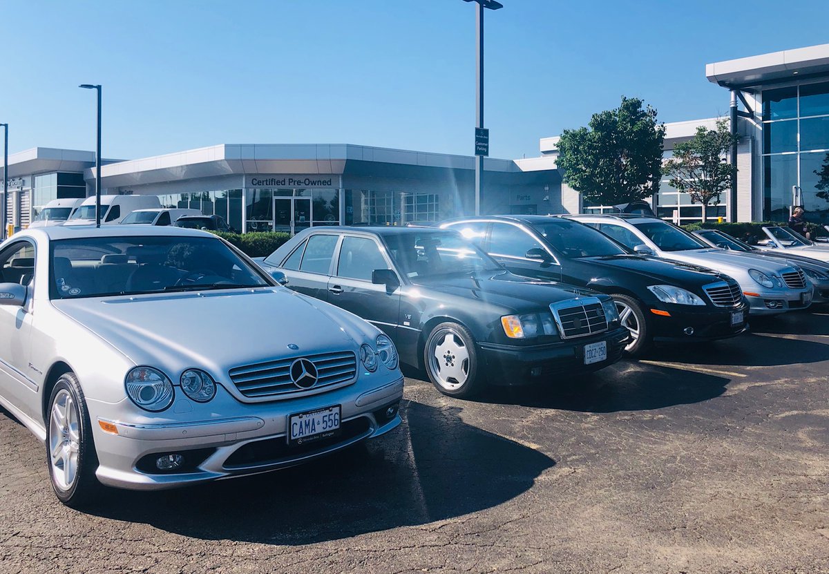 mbclubcanada's tweet photo. Great Club "Summer Cruise 2" yesterday. Our day started with a Private Event at Mercedes-Benz KW with a member car show, coffee and some prizes. #MBCC #MBKW #mercedes #benz #Pfaff #mbcanada https://t.co/JGWFMGrebg