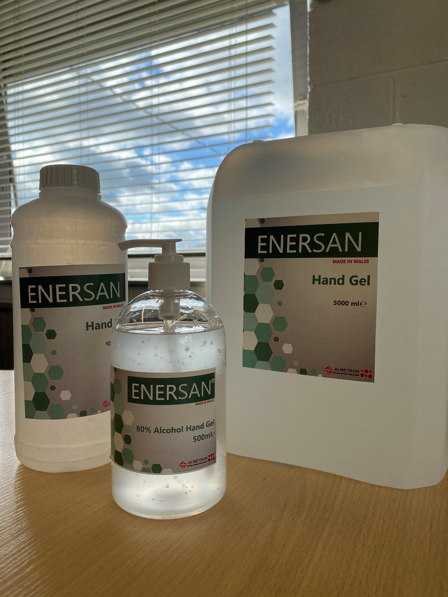 Enersan® 80% Alcohol Hand Gel.
 ✅Non-Sticky
 ✅Fast Absorbing
 ✅Lavender Scent
 ✅80% Alcohol
Contact info@almetron.com for more info.