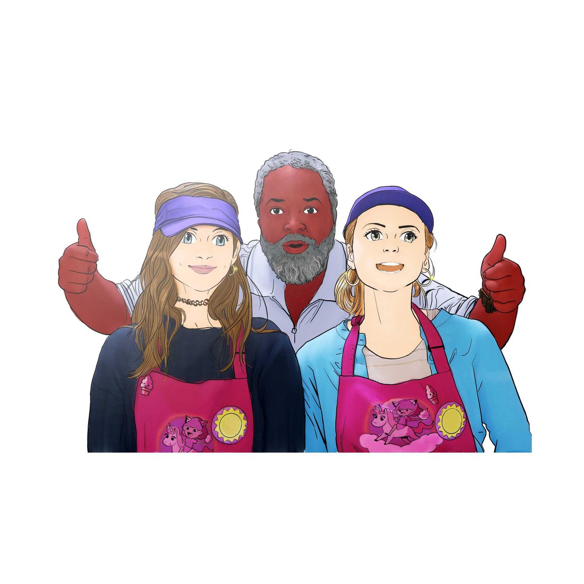 jen_demon's tweet photo. #TeenageBountyHunters #fanart
@themaddiep @kathleenjordan @KadeemHardison 
Blair (Anjelica), Bowser (Kadeem) &amp; Sterling (Maddie) [left to right]
Best Netflix series 2020. Check it out now @netflix https://t.co/x7OpWv3IJL https://t.co/2KeuhrrdoQ