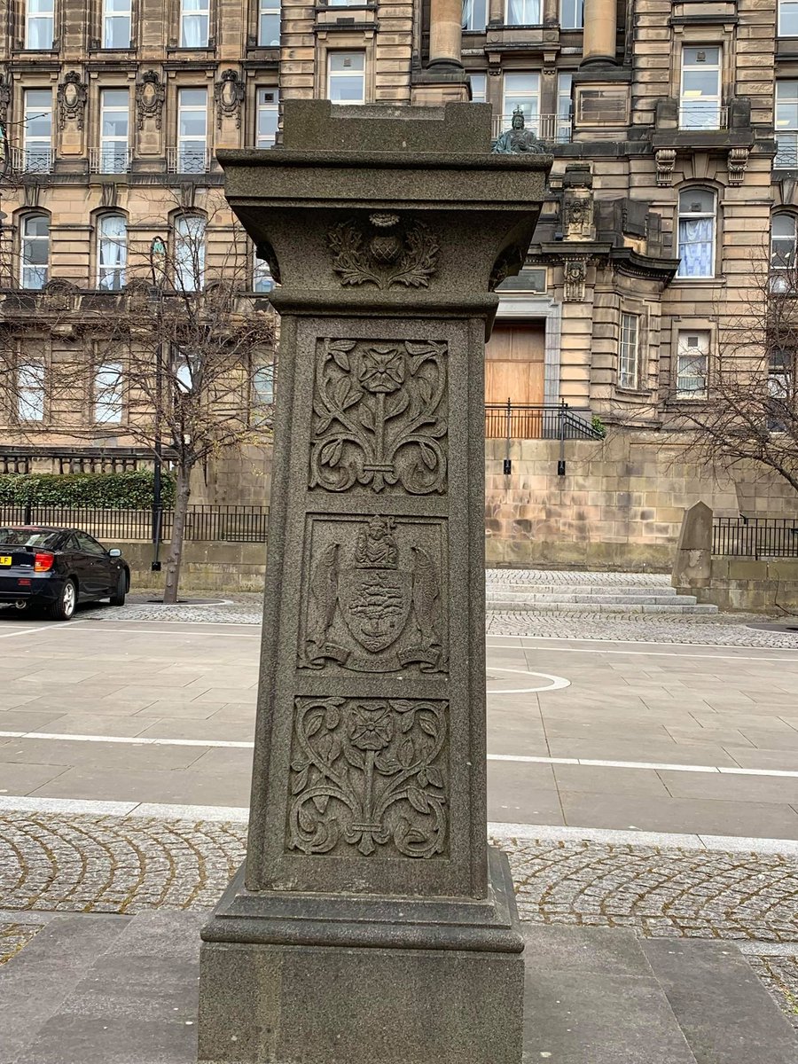 To begin with, let's have a look at this monument. This marks the spot where the medieval Bishop's Palace once stood. Later, in the post-reformation period, it is where women accused of witchcraft were imprisoned and often put to death.