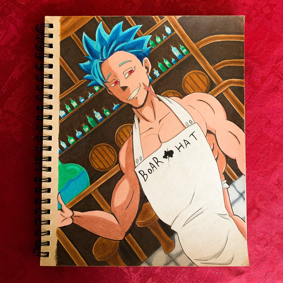 Ennessy_art's tweet photo. #Ban des #SevenDeadlySins #NanatsuNoTaizai en mode #FanService pour vous accueillir à la taverne du #BoarHat. Réalisé sur papier #tonedtan @strathmoreart avec des crayons #polychromos @FaberCastell . J’essaye vraiment de bosser mes fonds.
@pikaedition https://t.co/zrlrUyo3mn