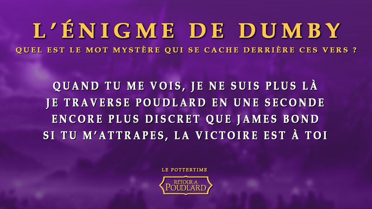 Le Pottertime Saurez Vous Resoudre L Enigme De Dumbledore Harrypotter Retourapoudlard T Co Gtcxnqnvah Twitter