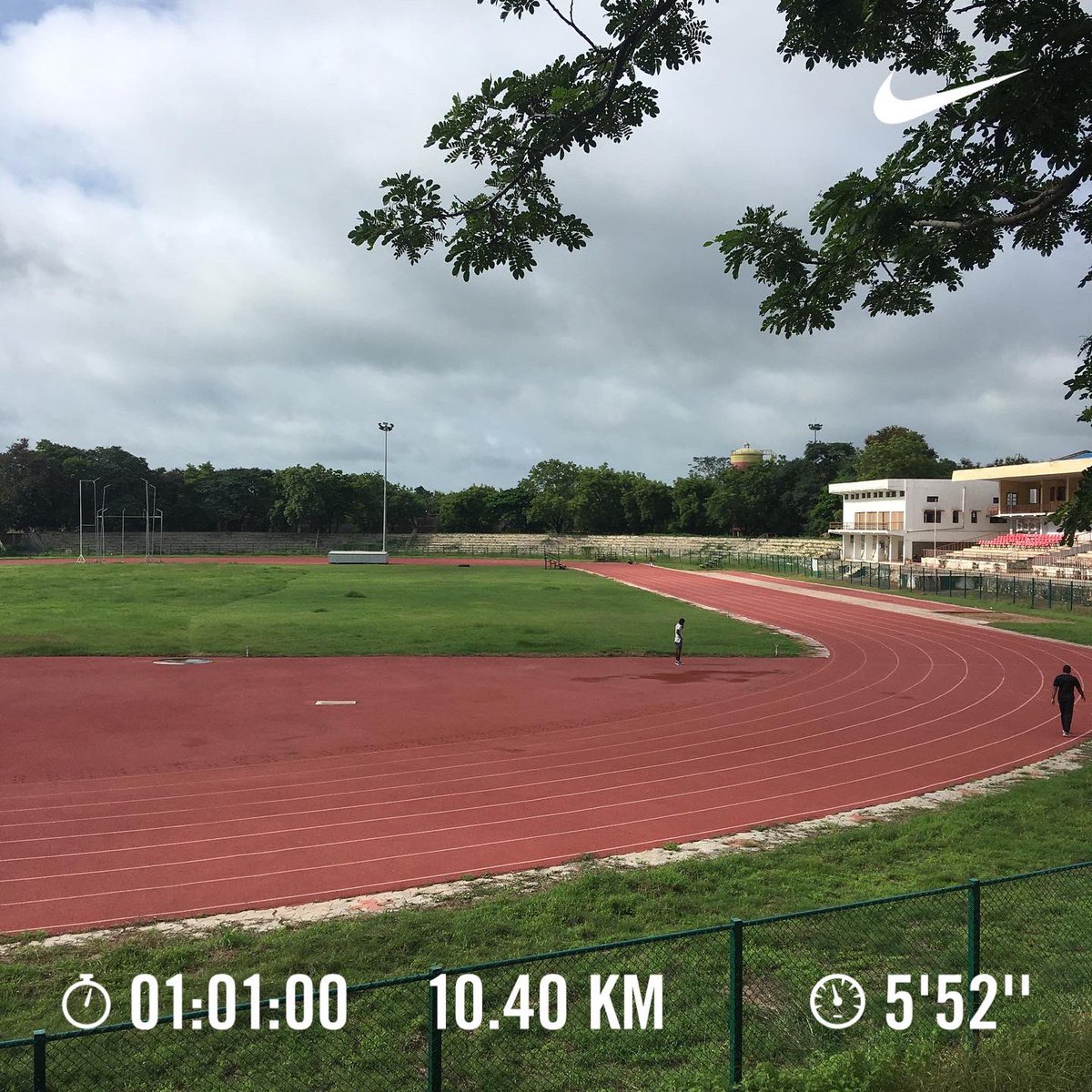 Nithin's tweet image. 7:19 AM: MAF Test on the road followed by MAF 10K. Not much different from the stadium test. It’s going to take a while.

#Runners360 #MAFTest #180method #MAFmethod #ZoomFly3 #nikerunning  #strydrunning #werunkalaburagi #nature #nofilter #Mamba #mambamentality
