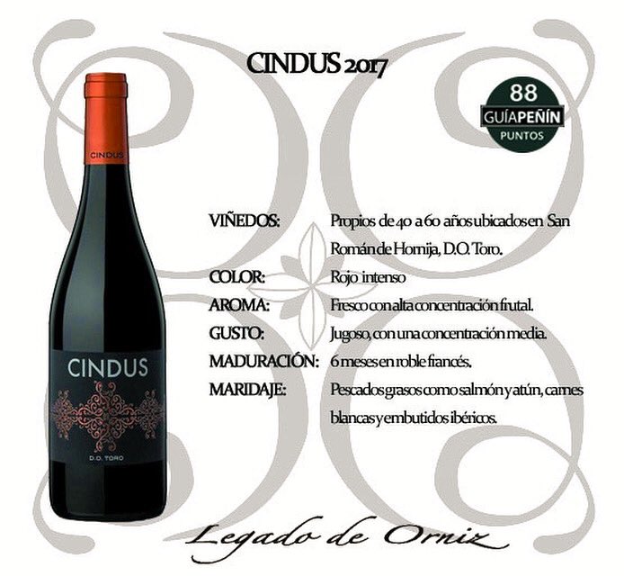 legadodeorniz's tweet photo. Cindus, nuestro vino más fresco valorado con ⭐️⭐️⭐️⭐️ por su relación calidad - precio.
.
#legadodeorniz #cindus #dotoro #tintadetoro #roble #cata #hojadecata #maridaje #aroma #color #sabor #gusto #tierradesabor #vinosdeespaña #vinosespañoles #castillayleon #valladolid #winelover https://t.co/uZa0iLi2W5