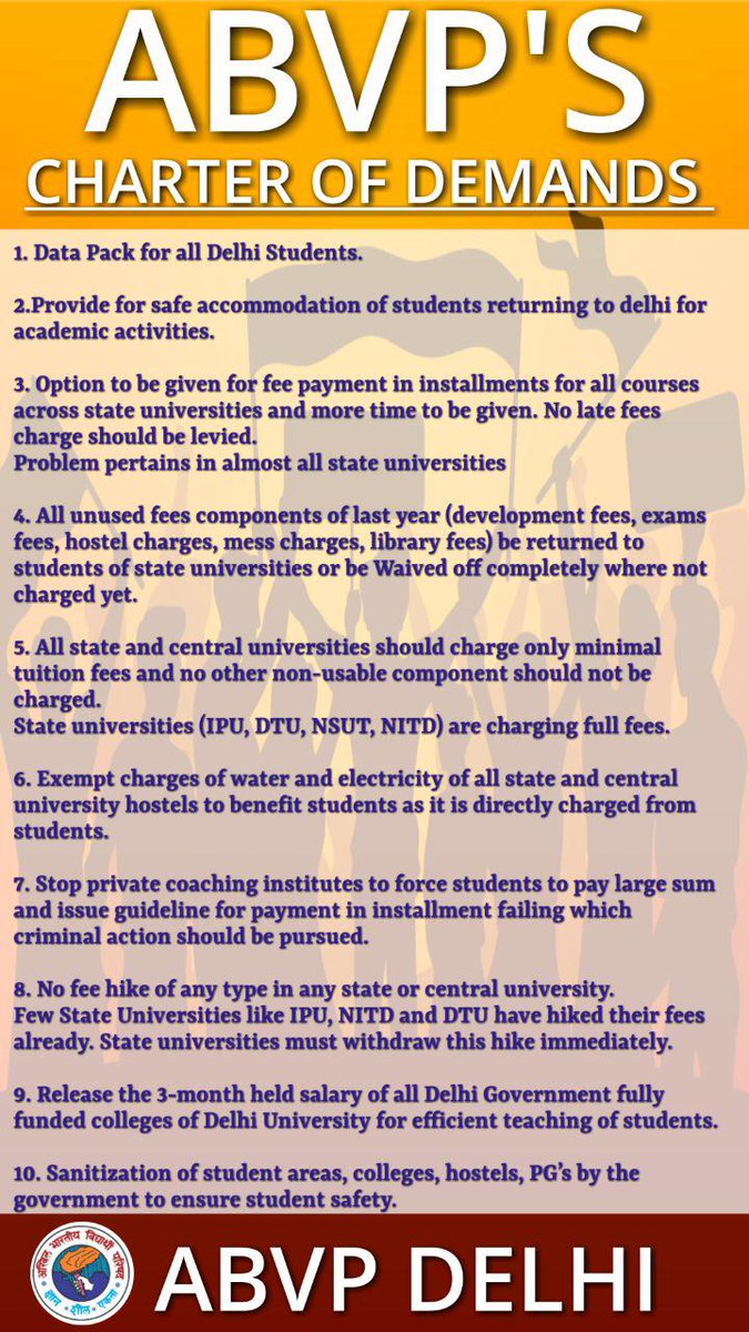 ManishY18860998's tweet photo. #ABVPAgainstFeeHike https://t.co/2ddlxbVq5q