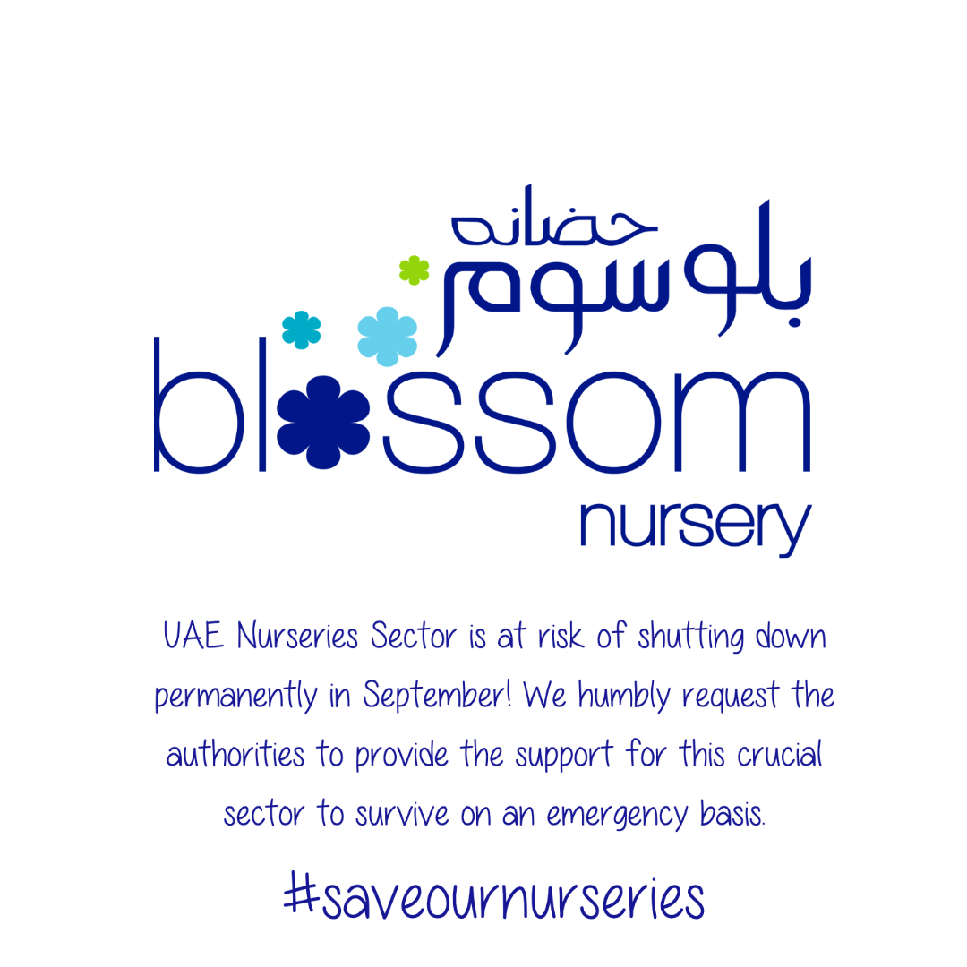 1/2 UAE Nurseries Sector is at risk of shutting down permanently in September! We request the authorities to provide the support for this crucial sector to survive on an emergency basis. 
#SaveOurNurseries #StandUpForEarlyYears #UAE #UAEGov #UAEMoms #AbuDhabi #Dubai #Sharjah