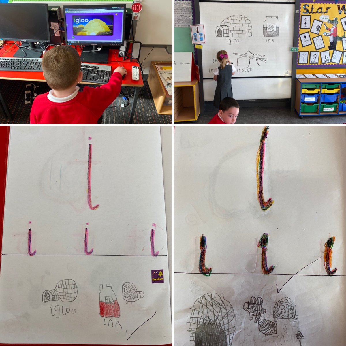 MsKytzia_CCPS's tweet photo. Our new phoneme of the day is /i/ and our two new words are βnotβ and βIβ. The children have four words in their word tub for home-learning.π Please find the Jolly Phonics songs here: https://t.co/9O9dgxvg3P #activephonics #jollyphonics #starfall #learningtoreadandwrite https://t.co/n7azoLHr9n