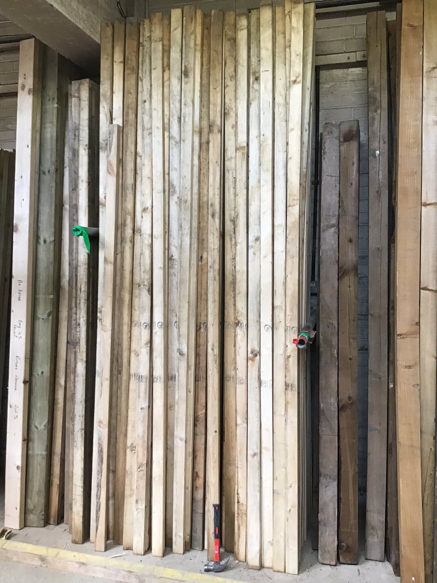 Got lots of 3m long 63x38mm 3m long timber in at the moment. 100+ lengths. (3x2” and 10ft long in old money) Nice and clean as haven’t been used. £3.12 inc VAT per length #reclaimedtimber #socialenterprise #stalbans