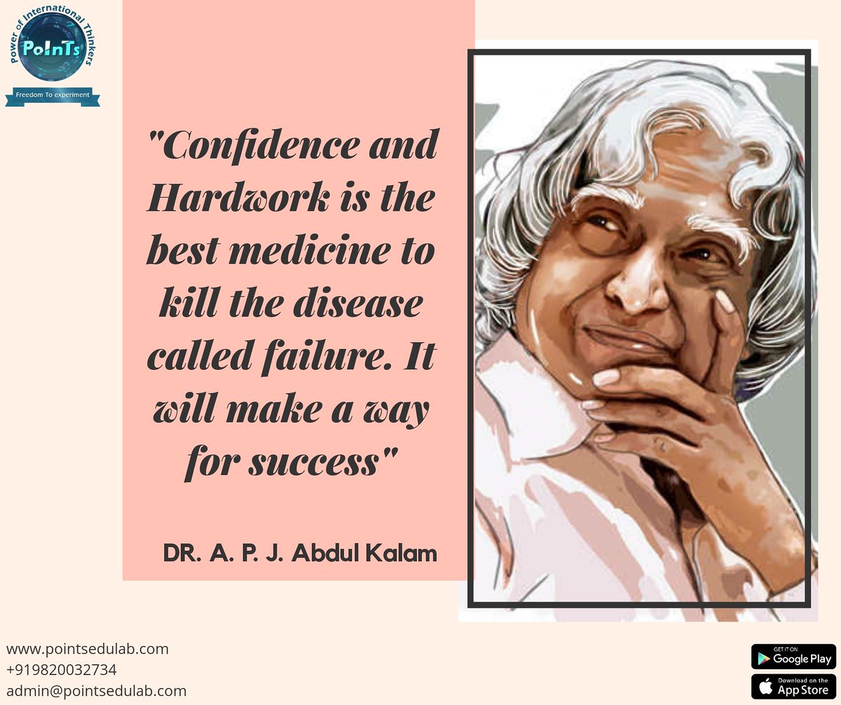 p_edulab's tweet image. Remembering our Missile Man and how his life impacted the lives of many, especially the younger generation.

Visit Website - pointsedulab.com

Download App - onelink.to/b7c3f3

Contact us on - +919820032734 / admin@pointsedulab.com

#PointsEdulab #Motivation