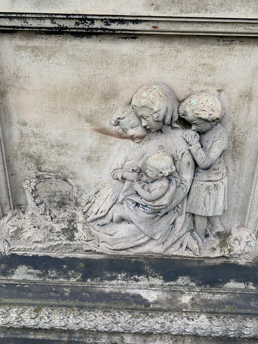 This also links into our next stop (and one of my favourites!) At the bottom of this tall obelisk there are four small children looking at a headstone with "Beloved Mother" inscribed. There is no family name on the stone. So who does it commemorate?