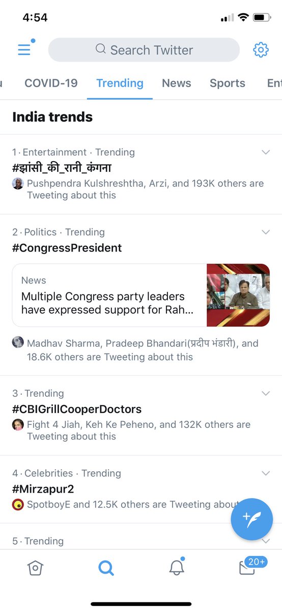Champus boycotted me, in 10 mins that paid trend dropped like a fallen leaf no where to be seen that was only done for PR propaganda, meanwhile Sanghi’s retort to tukde gang going strong since four hours now, more power to my friends #झांसी_की_रानी_कंगना