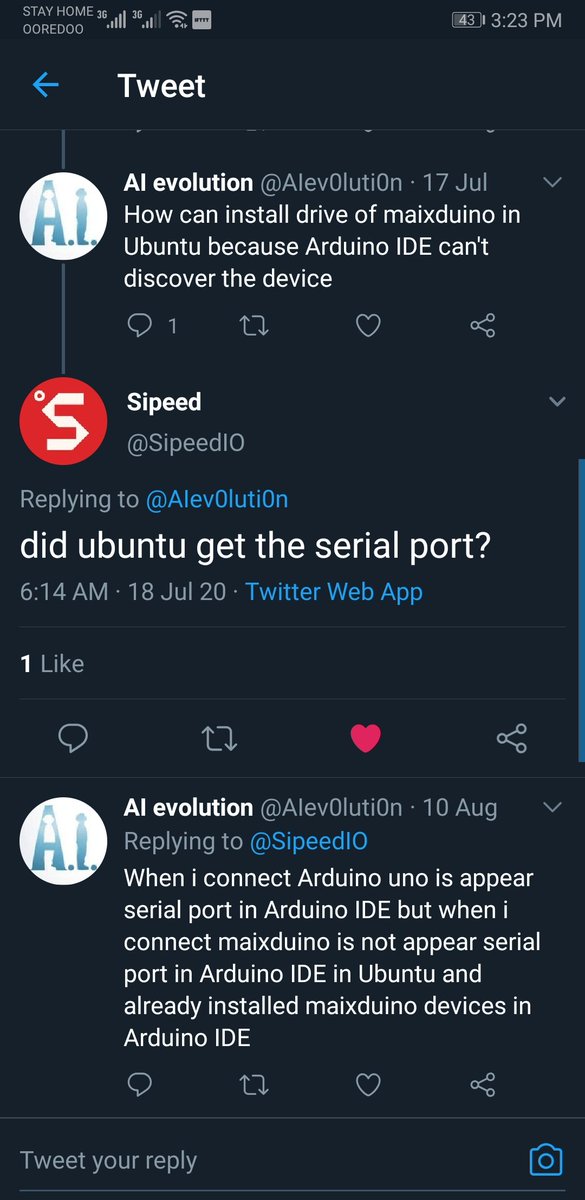A10thing's tweet image. @SipeedIO  Hi #sipeed more than 3 times I ask for support and help because I buy #maixduino but without responding form you. You have the Worse  service i see in all my life. Do not advise anyone buy from #sipeed because they have very bad service after sell