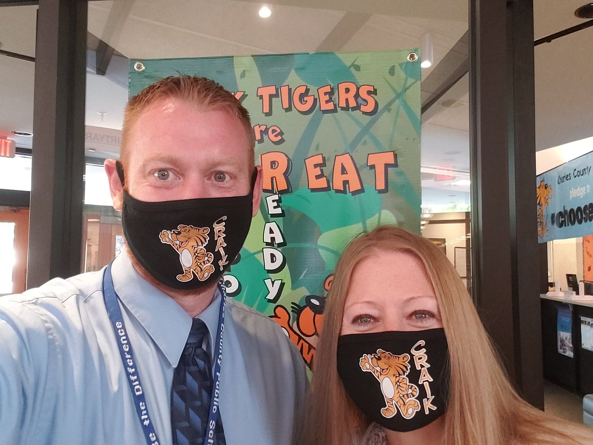 Mrs. Beckwith and I are ready and excited to start the 2020-2021 school year!!! #tigerpride <a href="/DrJamesCraikES/">Dr. James Craik ES</a>