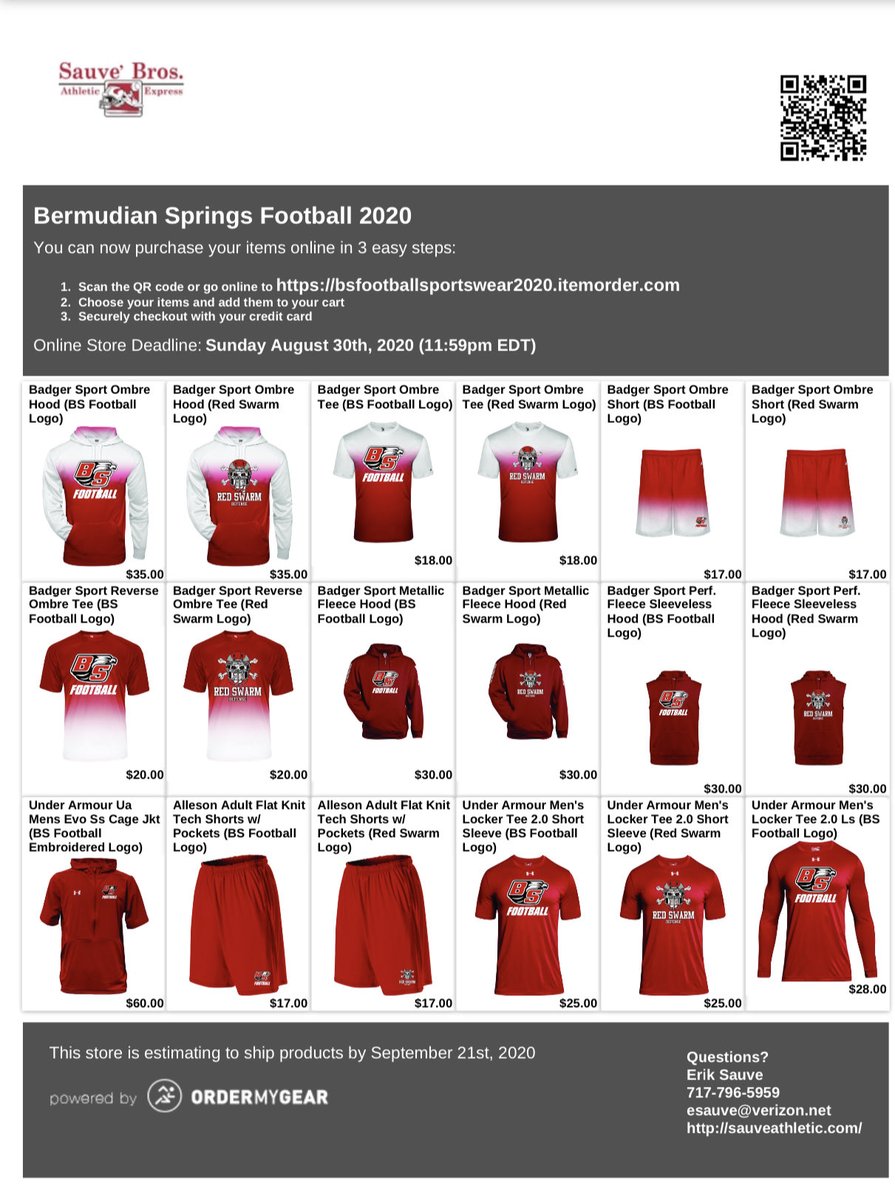 red_swarmfb's tweet photo. Bermudian Football store is now open until 8/30 at midnight https://t.co/KdTWSk1vKh
