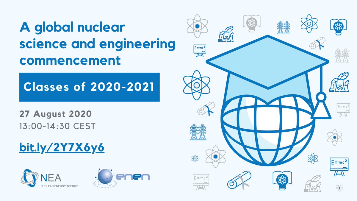 This year's graduating classes are experiencing a unique time in history due to #covid19.

Join us on Thursday 🥳 to celebrate and 🎓 recognise the accomplishments of the classes of 2020/2021, especially those within the #nuclearenergy field.

👉 bit.ly/2Y7X6y6