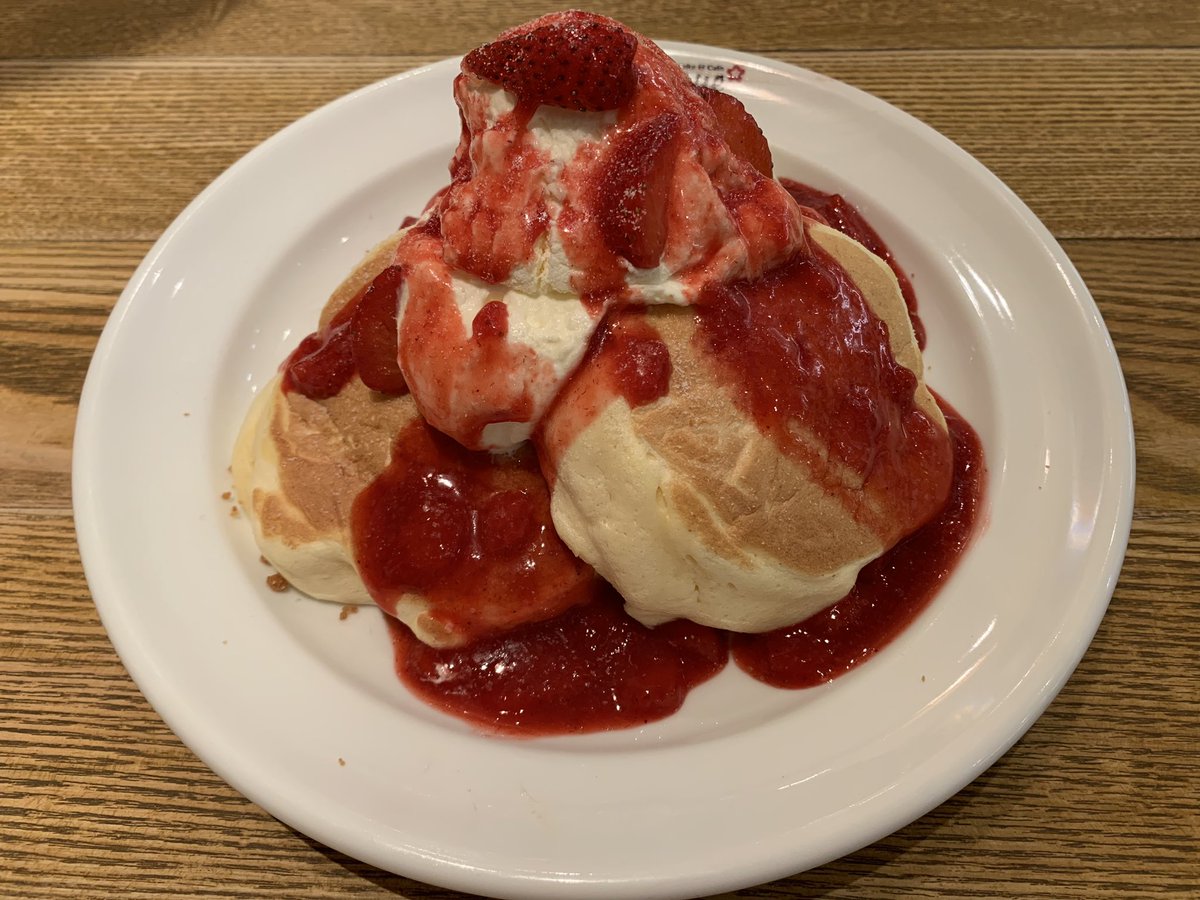 忍者食 久しぶりに Merengue へ お目当ての限定が売り切れていたので レギュラーメニューの イチゴパンケーキ イチゴの酸味が良いね 川口 パンケーキ アリオ川口 忍者食 久しぶりに Merengue へ お目当ての限定が売り切れていたので レギュラーメニューの イチゴパンケーキ イチゴの酸味が良いね 川口 パンケーキ アリオ川口
