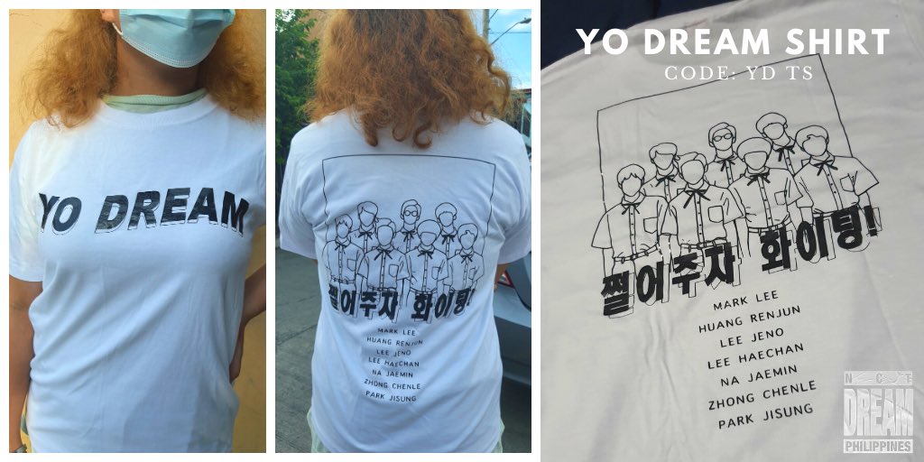  Dreamers! Here are the actual previews of our 7DREAM and YO DREAM Shirts! Grab one and Put Your DRE4M On! Prices and more details can be found on the Order Form at the main tweet of this thread  #NCTDREAM  #THEDREAMLAND  #4YearsWithNCTDREAM