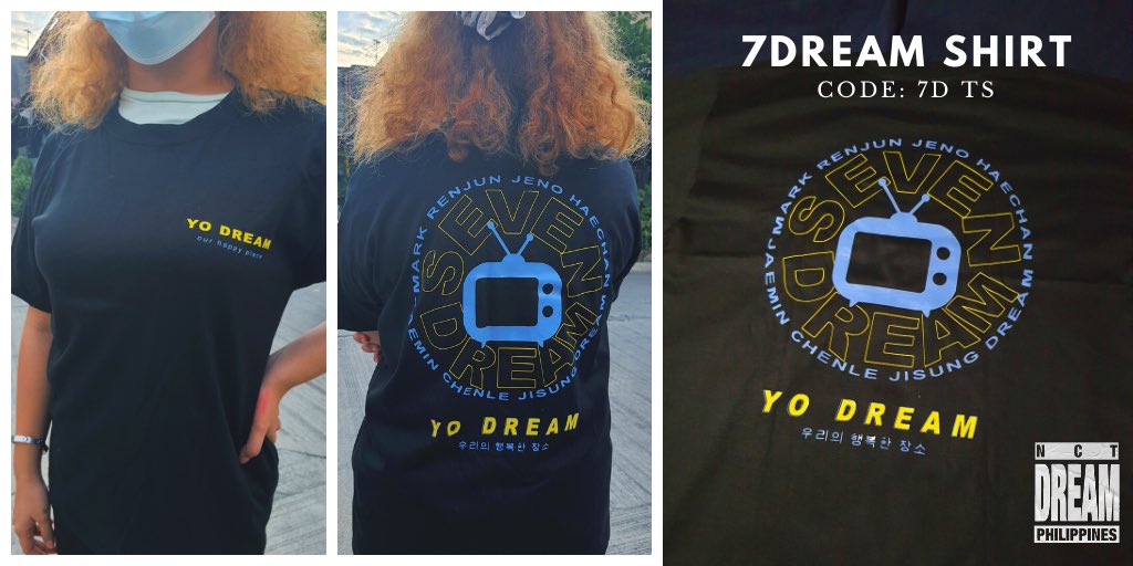  Dreamers! Here are the actual previews of our 7DREAM and YO DREAM Shirts! Grab one and Put Your DRE4M On! Prices and more details can be found on the Order Form at the main tweet of this thread  #NCTDREAM  #THEDREAMLAND  #4YearsWithNCTDREAM