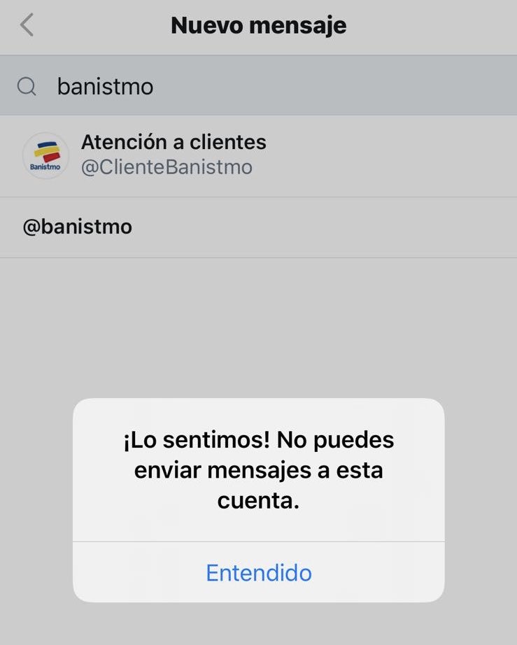 jpdarocha's tweet photo. @Banistmo Y cómo les puedo enviar un DM si los tienen bloqueados? 🤔🤔 https://t.co/V5OW0Ph26D