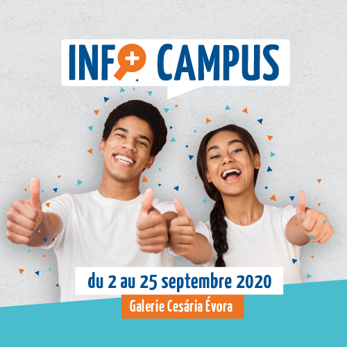 UnivEvry's tweet photo. #Rentrée2020 #InfoCampus
Profitez de l’espace Info Campus du 2 au 25 septembre 2020 à la galerie Cesária Évora pour découvrir les services à l’étudiant·e proposés par les partenaires.
👉 https://t.co/D1BrkfsC6v https://t.co/c4NdADXQSH