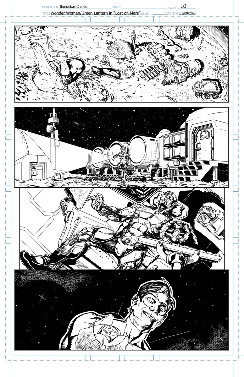jhonesbas's tweet photo. Sample page: wonder woman and Green lantern (Lost in mars)
#samplepagecomic #wonderwomam #greenlantern #haljordan #mujermaravilla #linternaverde #dccomics https://t.co/JqfyTtv4O5