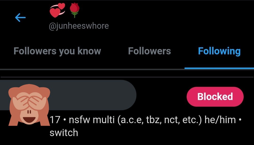 tw nsfw she follows minors on her nsfw account too