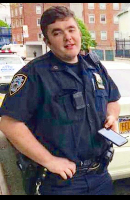 NYPD43Pct's tweet photo. Today marks one year since the passing of Officer Shane Sullivan. We hold his family and friends in our thoughts and prayers as we remember a young, vibrant Officer who loved serving his community. #FidelisAdMortem #NeverForget #RIPSully https://t.co/BdddXDM5XB
