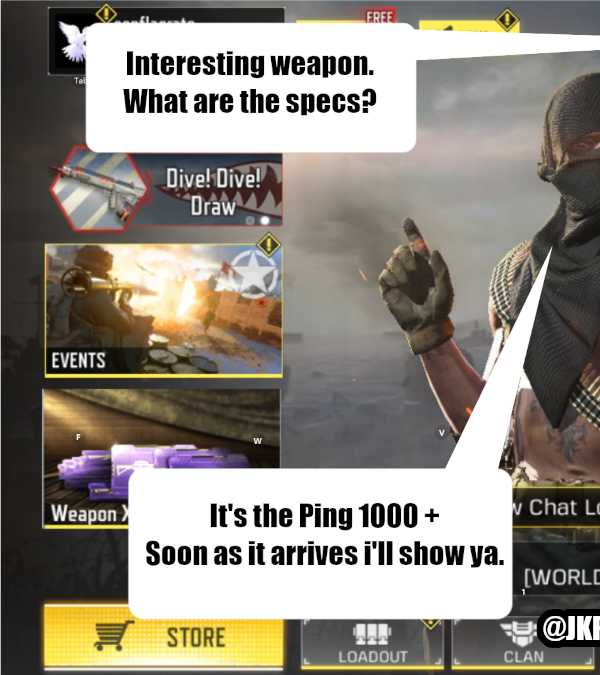 JKPlaysonline's tweet photo. FOLLOW IF ... this is your fav new weapon? #codmobile #callofdutymobilegameplay #codmobilebattleroyale #callofduty #callofdutymobile #codmobilebeta #pubgmobile #activision #codmobilebr https://t.co/I6ct7o3m2e