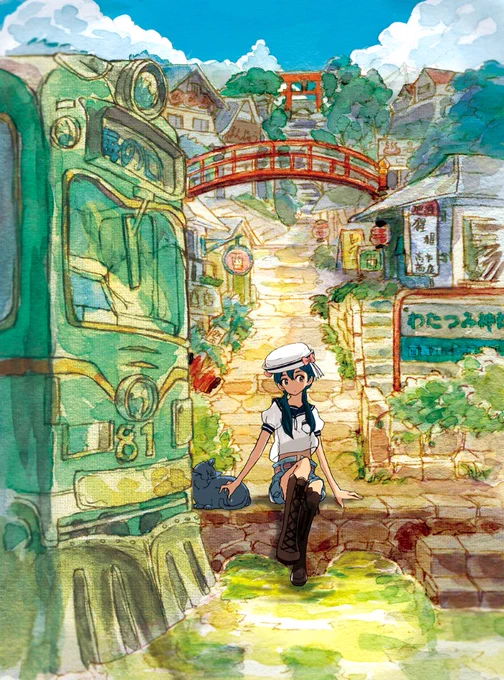 夏っぽい過去作詰め合わせ。水彩と併用していた時の作品たち 