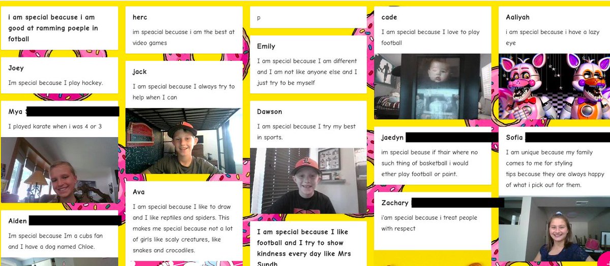 SundhInnovates's tweet image. After reading The Day You Begin, we all posted what makes us unique on a Padlet- check out some of the awesome comments! #d70raptors #d70shinyapple #classfamily