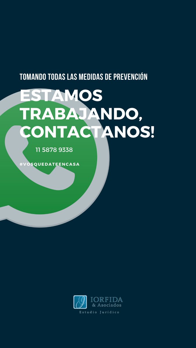 EstudioiorfidaA's tweet photo. Si buscas asesoramiento jurídico, comunícate con nosotros. Tomando las medidas necesarias, estamos trabajando. https://t.co/F5tMRmMBj5
