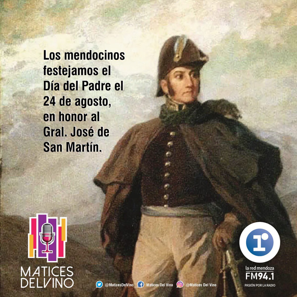 Matices Del Vino (@maticesdelvino) on Twitter photo Feliz día del Padre para todos!!! En especial a los de nuestra querida Mendoza! Por honrar al padre de la patria!
#diadelpadre #mendoza #historia #patria #argentina #10añosdematices
<a href="/CristianMoor/">Cristian Moor 🇦🇷🍷</a> <a href="/lisandro_bertin/">Jose Lisandro Bertín</a> <a href="/Terriur/">Teresita Barrio</a> <a href="/Fede_Manrique/">Federico Manrique</a> <a href="/ROMISOMMELIER/">Romina Rolon</a> Feliz día del Padre para todos!!! En especial a los de nuestra querida Mendoza! Por honrar al padre de la patria!
#diadelpadre #mendoza #historia #patria #argentina #10añosdematices
<a href="/CristianMoor/">Cristian Moor 🇦🇷🍷</a> <a href="/lisandro_bertin/">Jose Lisandro Bertín</a> <a href="/Terriur/">Teresita Barrio</a> <a href="/Fede_Manrique/">Federico Manrique</a> <a href="/ROMISOMMELIER/">Romina Rolon</a>