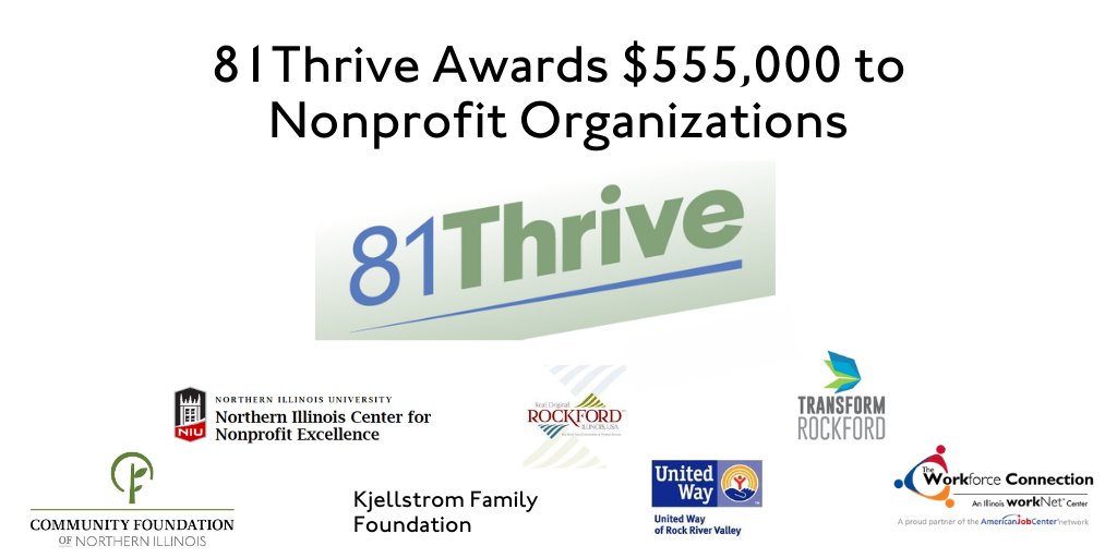 The_CFNIL's tweet photo. 81Thrive has made its first round of grants: seven nonprofits awarded $555,000 to help rebuild, redesign, and sustain. #CFNIL is proud to join The Kjellstrom Family Foundation, Blazer Foundation, and Bill & Sue Gorski in funding the first round of grants. https://t.co/aOFj8h828p https://t.co/WA7PqibNSL