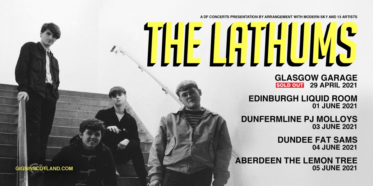 ANNOUNCED » @TheLathums head out on a Scottish tour in June with shows at @LIQUIDROOMS, @PJMolloys, @fatsams and The Lemon Tree! Create an account on gigsinscotland.com to access the pre-sale from 10am on THURSDAY! TICKETS ⇾ gigss.co/thelathums