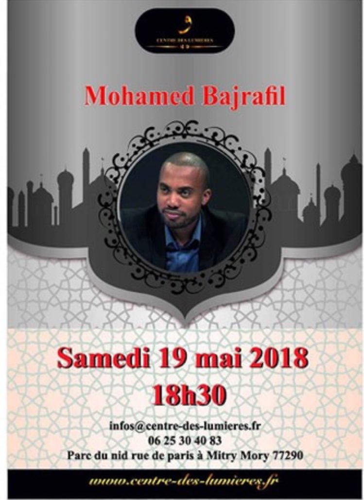En juillet 2016, Mohamed  #Bajrafil, imam d’Ivry-sur-Seine, déjà cité et réputé proche des Frères musulmans, a apporté son soutien à la mosquée des « Lumières » de  #MitryMory.