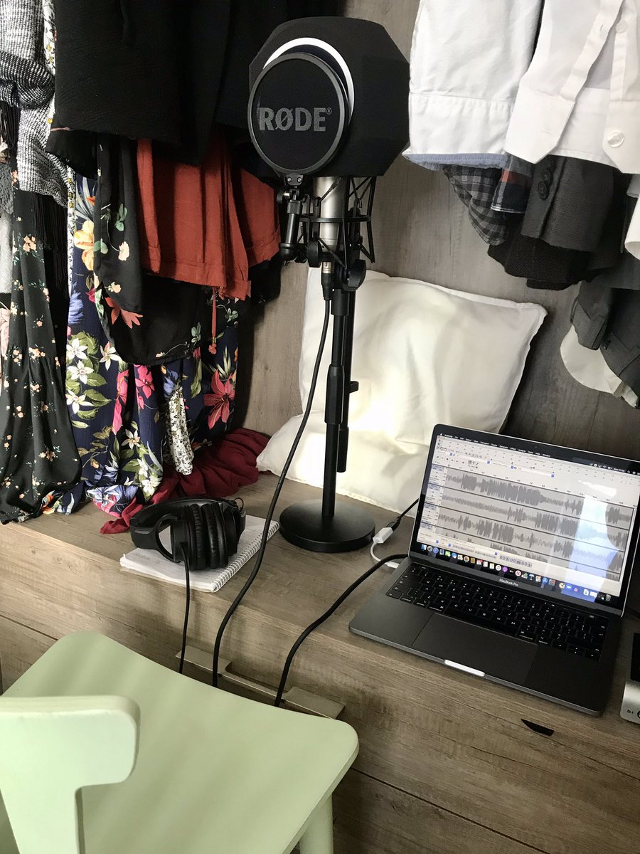 al3xr1vers's tweet photo. Doing some #BleakHouseRadioPlay pickups today in my #homestudio *ahem, wardrobe* π.
Lots of getting in and out of a carriage huffs and puffs.
Not long now until you can hear what weβve been up to. #recordedinlockdown #radioplay @ThePantaloons https://t.co/GQ4dLaBBUS