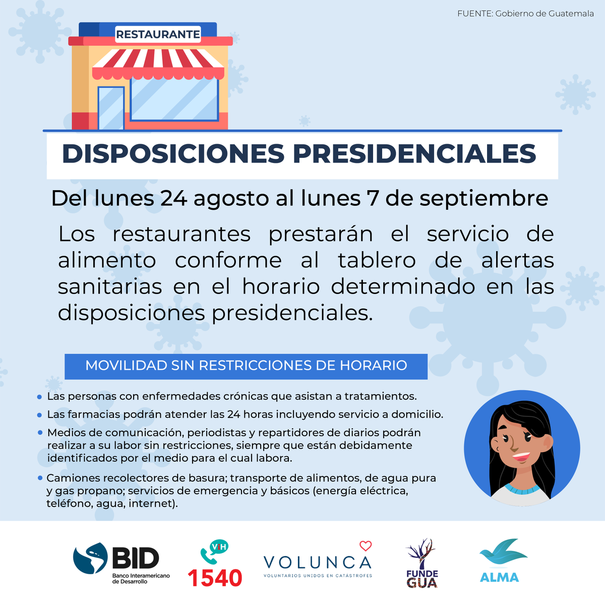 alma_responde's tweet photo. #ALMAinforma las disposiciones presidenciales para los restaurantes que prestarán servicio de alimento conforme al tablero de alertas. https://t.co/jEnUzFhxky