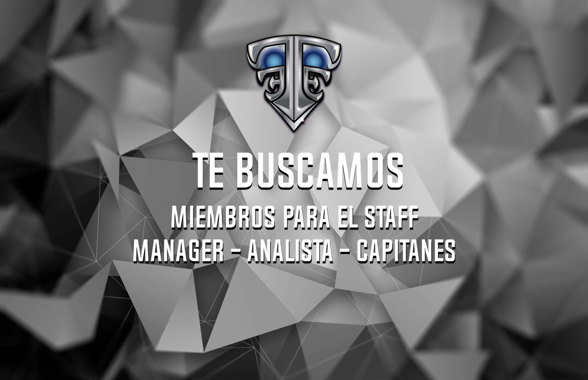 En TeamExigence buscamos miembros del staff para tener una mejor dirección del equipo. Si buscas un equipo en el que quieras formar parte del staff, no dudes en contactar con nosotros!📩