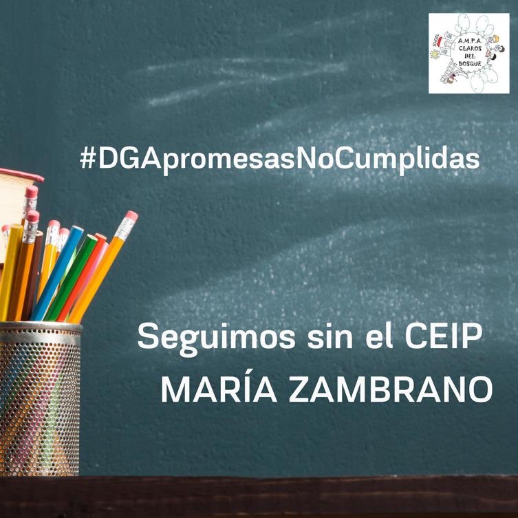 AMPACdelBosque's tweet photo. Necesitamos con urgencia la licitación de las obras del CEIP María Zambrano, o ¿qué ocurrirá al curso que viene @felipefaci @isabelcasbas ? https://t.co/Ebcr0beiIl